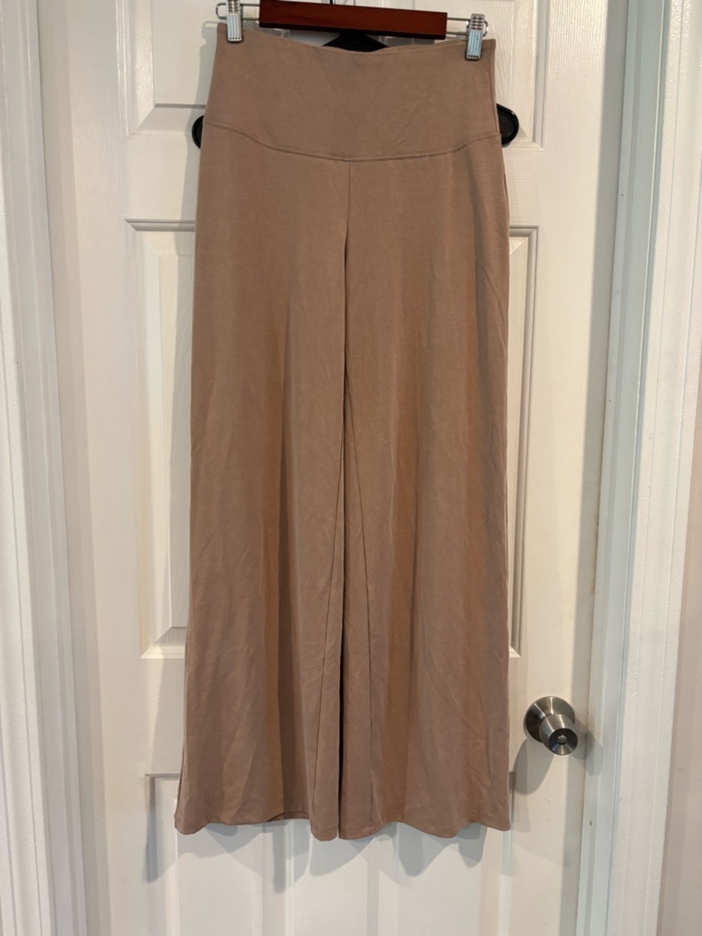 Magaschoni Neutral Taupe Pull-On Wide Leg Pants